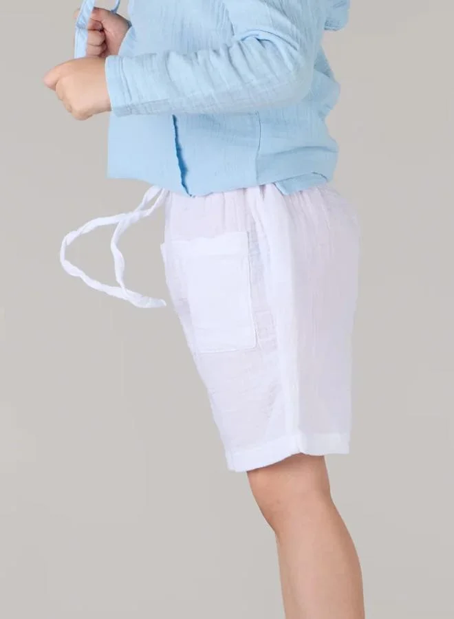 Just Nature White Comfort Shorts for Men | Best Price UAE