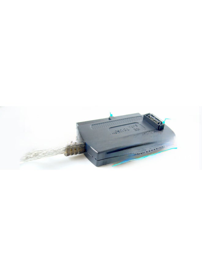 Generic - Three-use Easy Drive Line USB To IDE/SATA USB To Parallel Port/serial Port 3.5 Inch Hard Disk Drive Data Line-Color:Black Wire (pp Bag)-Length:0.6 - Image 1