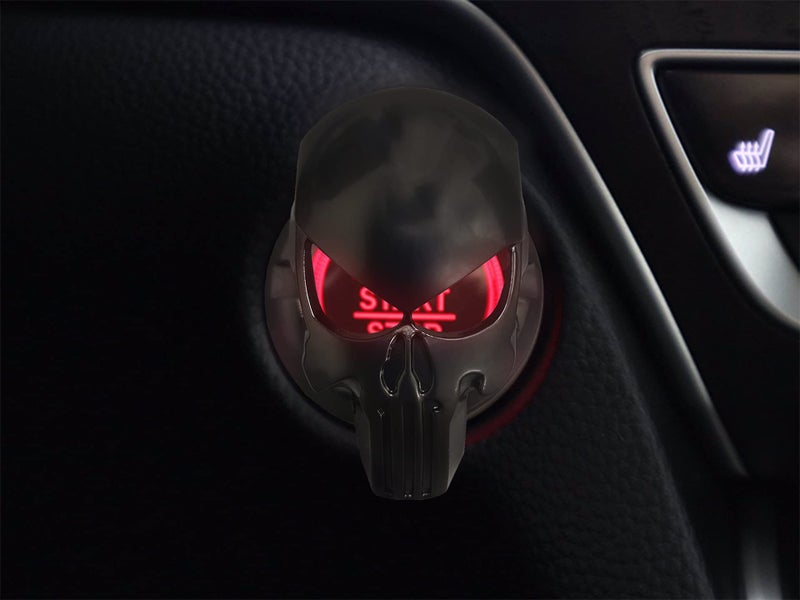 GENORMBRANDT Punisher Push to Start Button Cover - Ignition Cover Anti-Scratch Universal Decoration Ring (1 Pcs) - Image 2