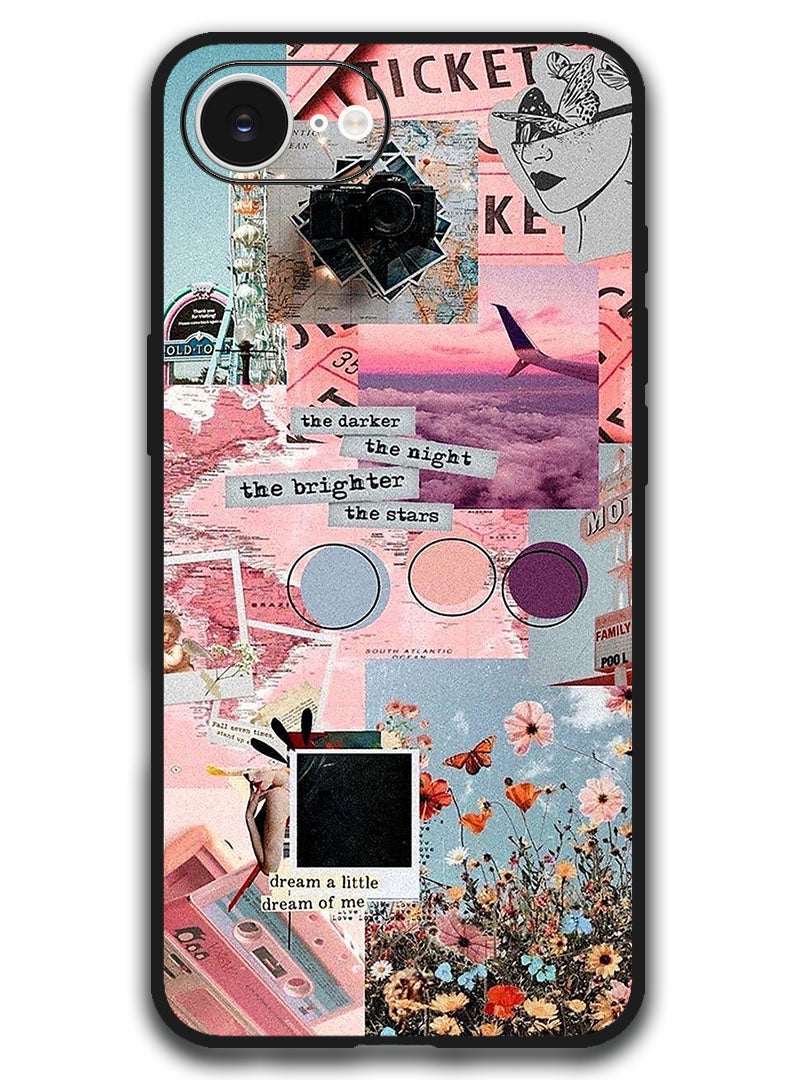 Theodor Case Compatible with Apple iPhone 17e / 16e 6.1 Inch Protection Shockproof Bumper Cover - The Darker The Night - Image 1