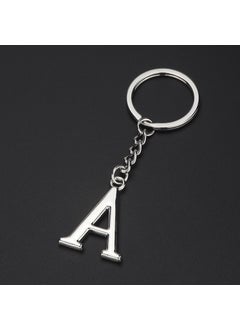 English letter keychain bag pendant 26 uppercase and lowercase letters and numbers keychain European and American small gift customizationA A