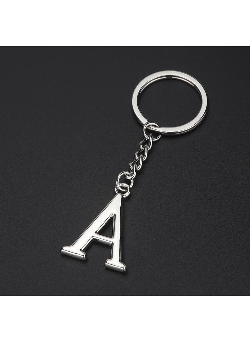 Generic - English letter keychain bag pendant 26 uppercase and lowercase letters and numbers keychain European and American small gift customizationA A - Image 1
