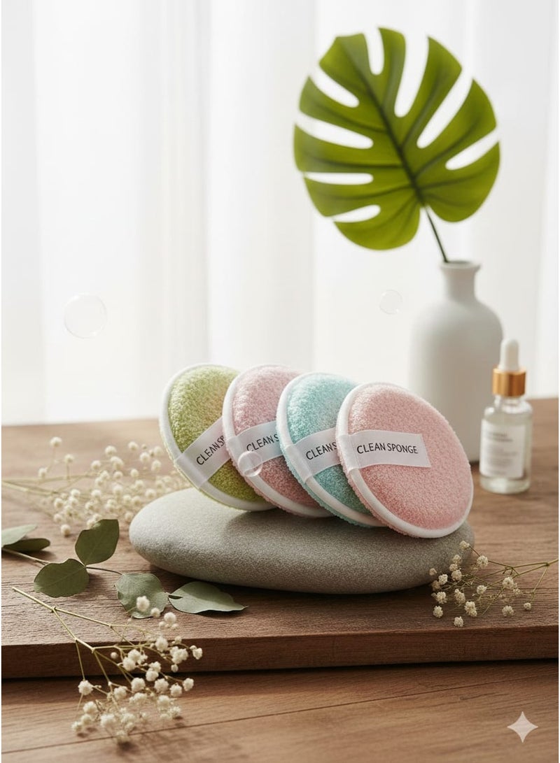 باد إزالة المكياج قابل لإعادة الاستخدام بالماء فقط – إسفنجة تنظيف الوجه العميق وإزالة المكياج المقاوم للماء – لطيفة على البشرة وقابلة للغسل (قطعتين) - Image 3
