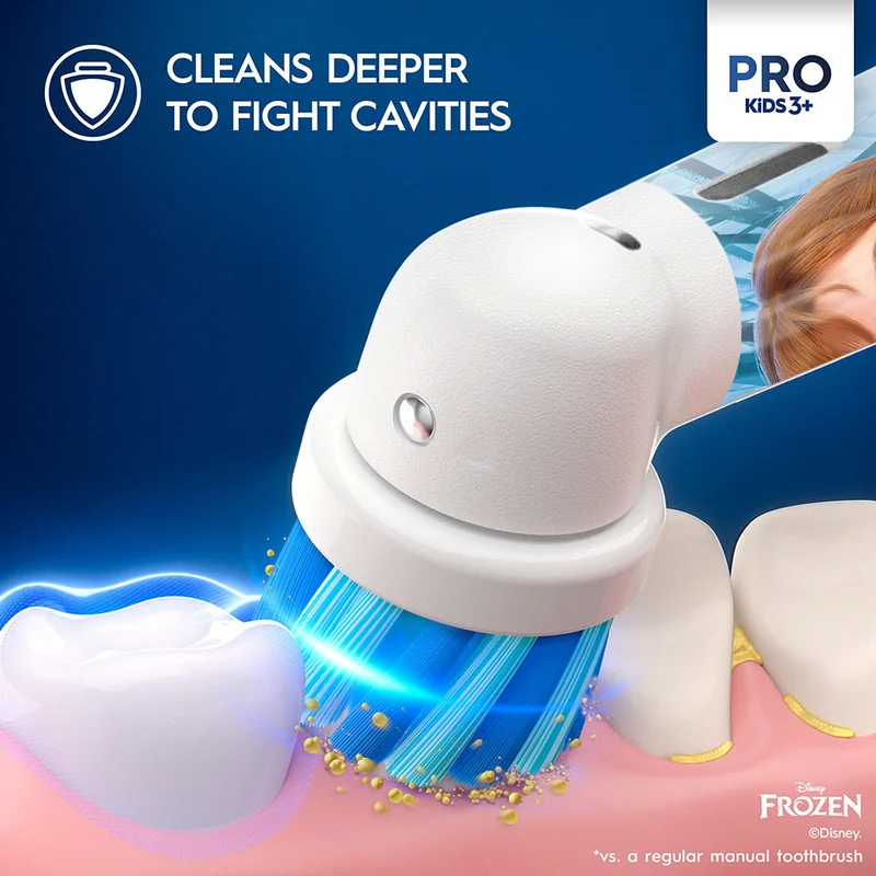 Oral-b  Vitality 300 KIDS Rechargeable Toothbrush with 2 Cleaning Modes & 2 Minutes Built in Timer - D103.413.2K FROZEN  | Best Price UAE