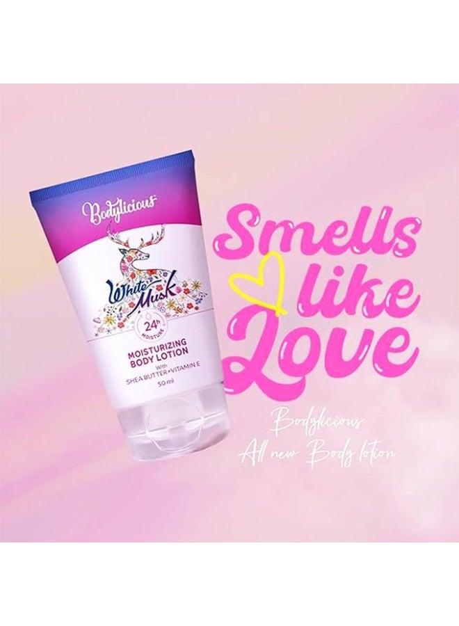 بودي ليشاس بوديليشوس لوشن مرطب للجسم برائحة المسك الأبيض - 50 مل - Image 3