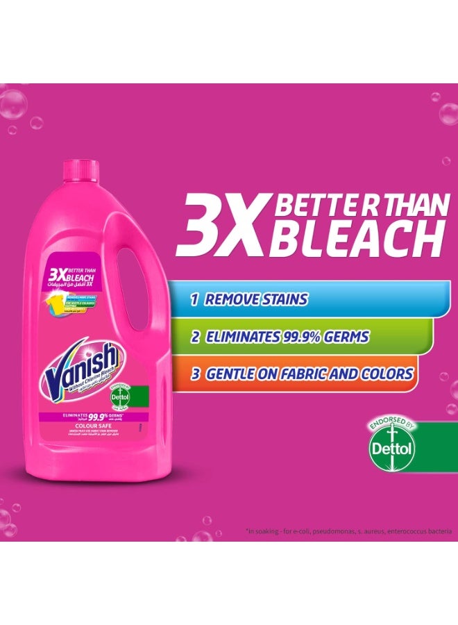 فانش مزيل البقع السائل فانيش، تركيبة كريستال وايت آند كلر، آمن على الملابس البيضاء والملونة، 3 لتر + 500 مل مجاناً، يقتل 99.9% من الجراثيم، معتمد من ديتول - Image 2