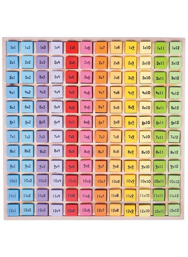 Bigjigs Toys Educational Wooden Times Table Tray - Image 1