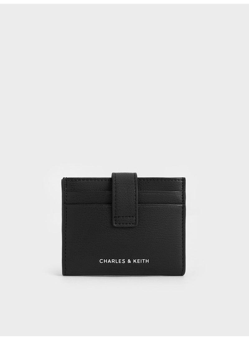 Charles & Keith Bliss Snap Button Card Holder - Black - Image 3