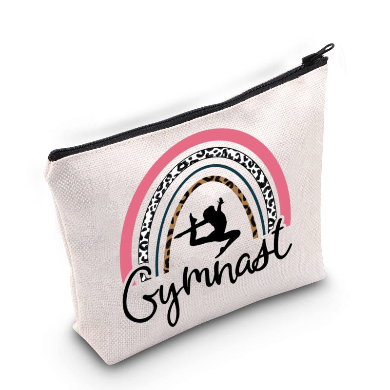 TOBGBE TOBGB Gymnast Gift Gymnasts Makeup Bag Gymnastics Coach Gift Gymnastics Team Gift Gymnastics Lovers Gift Gymnast Bag - Image 2