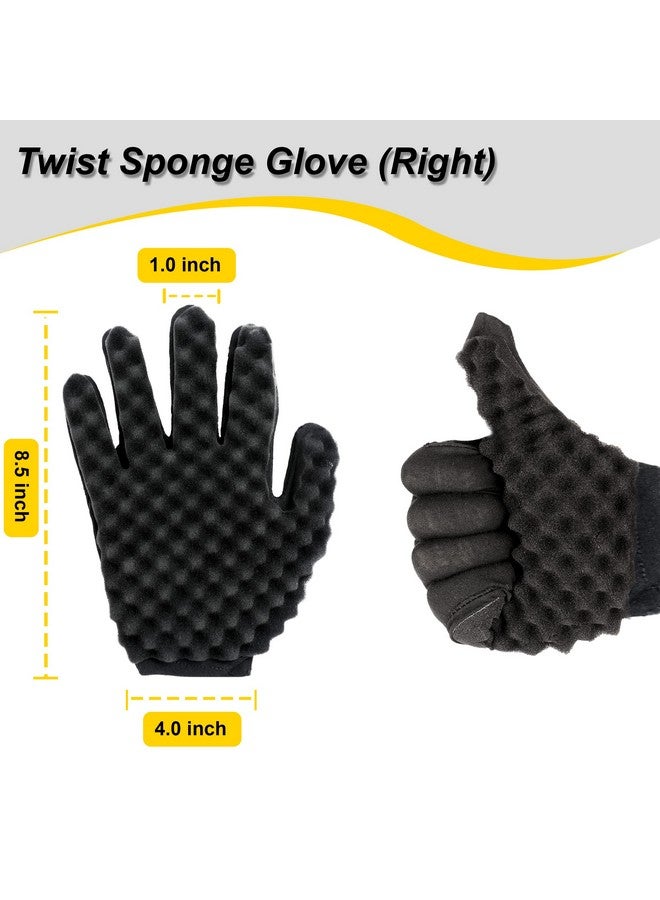 Selalu Selalu Curl Sponge Set with Glove, Metal Brush Pick and Twist Comb for Men and Women  - Image 4