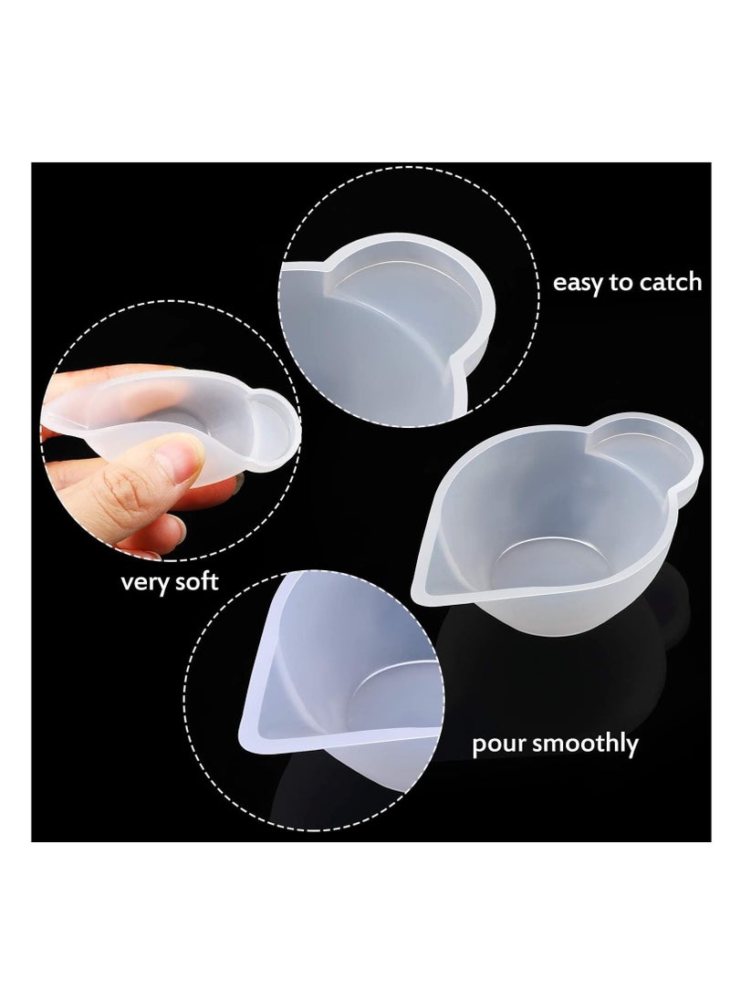SYOSI - 23-Piece Silicone Mold Cup Dispenser Kit for Epoxy Resin Crafts - Includes Mini Measuring Cups, Rubber Spoon, Glue Stick, Scraper, and Color Modulation Tools - Image 1