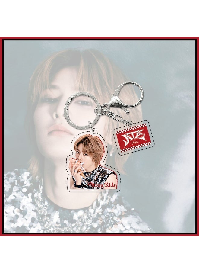 Generic - Stray Kids Keychain Acrylic Pendant Schoolbag Pendant Bag Chain Car Keychain Creative Gift for Unisex - Image 1