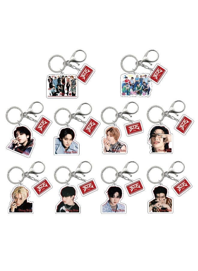 Generic - Stray Kids Keychain Acrylic Pendant Schoolbag Pendant Bag Chain Car Keychain Creative Gift for Unisex - Image 1