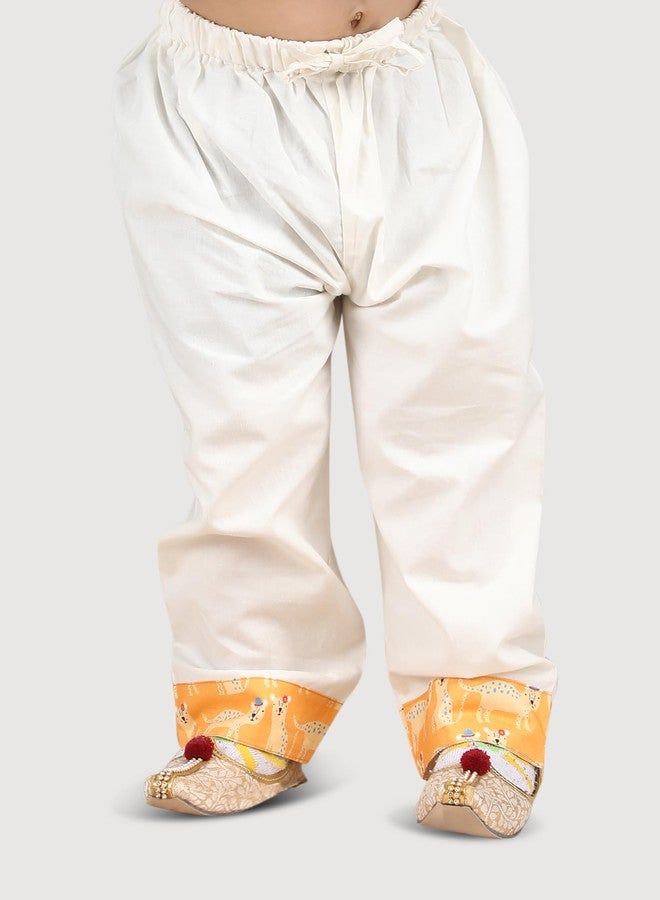 POLKA TOTS Cotton Full Sleeve Night Wear Kurta Payjama For Baby Kid - Yellow - 3-4 Y - Image 5