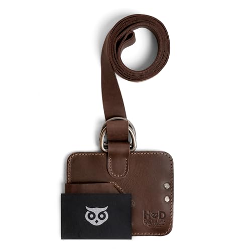 Hide & Drink, Adjustable Book Strap Carrier, Shoulder Carry Reader Essentials, Safe Rustic Holder, Full Grain Leather, Handmade Accessory, Bourbon Brown - Image 5