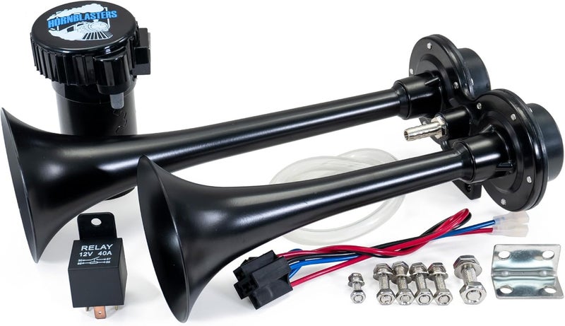 HornBlasters Blasters V2 Stealth Black Electric Horn - Image 1