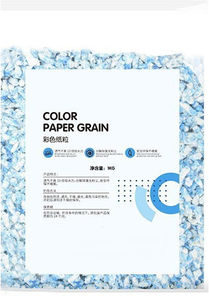 Hamster Paper Bedding, Absorbent and Deodorant Small Animal Paper Grain for Hamsters Gerbils and Other Small Pets, with Natural Wood Pulp and Colorful Options (#6) - Image 2