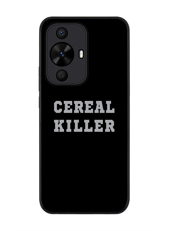 Stylizedd Rugged Black edge case for Huawei nova 12s / Huawei nova 11/ Huawei nova 12 Lite 4G, Slim fit Flexible Anti Drop Thin Cover - Cereal Killer - Image 1