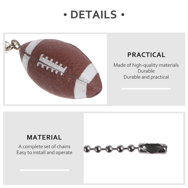2pcs Rugby Shaped Chain Pendant Chain Pendant light Pendant Lamp Ornament - Image 2