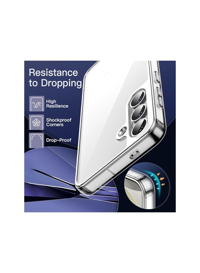 Jetech Case for Galaxy S24 5G, Non-Yellowing Shockproof Bumper Protective Phone Cover, Anti-Scratch Hard PC Back (Clear) - Image 5
