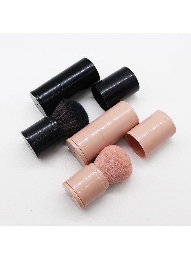 Vosaidi Precision Blush Brushes Kabuki Face Brush Powder Brush Air Cushion Powder Puff For Liquid Foundation, Cream, Powder, Concealer (Black) - Image 2