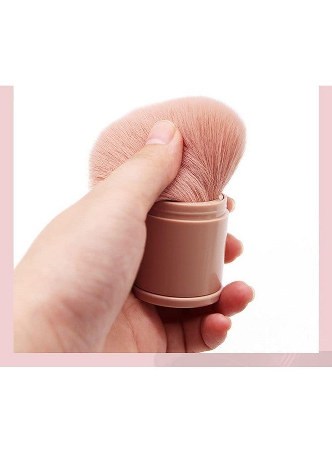 Vosaidi Precision Blush Brushes Kabuki Face Brush Powder Brush Air Cushion Powder Puff For Liquid Foundation, Cream, Powder, Concealer (Black) - Image 4