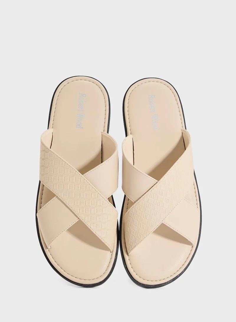 Robert Wood  Cross Strap Sandals for Men | Best Price UAE