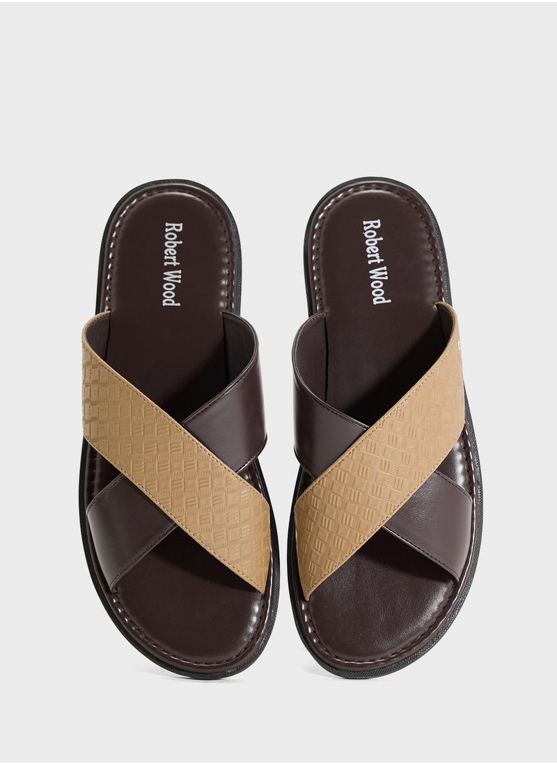 Robert Wood - Cross Strap Sandals - Image 1