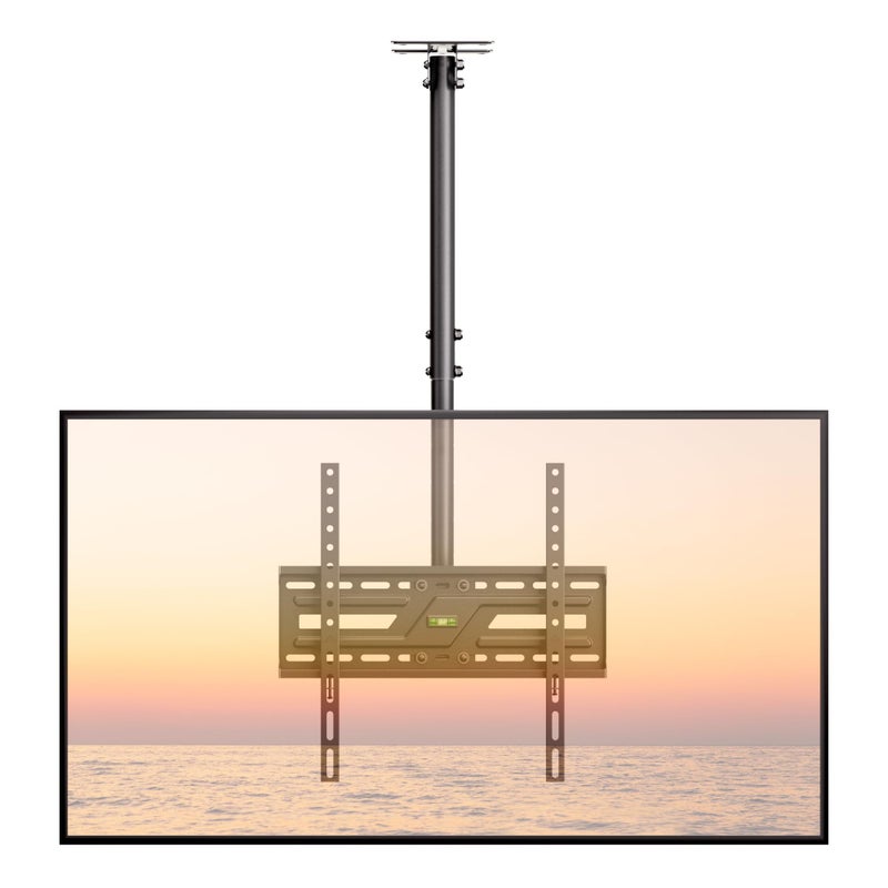 monTEK Ceiling TV Mount for 37-75 inch Flat Screen Displays, Hanging Adjustable Ceiling TV Bracket Fits Most LCD LED OLED 4K TVs, Pole Ceiling Mount Holds up to 110lbs, Max VESA 400x400mm - Image 1