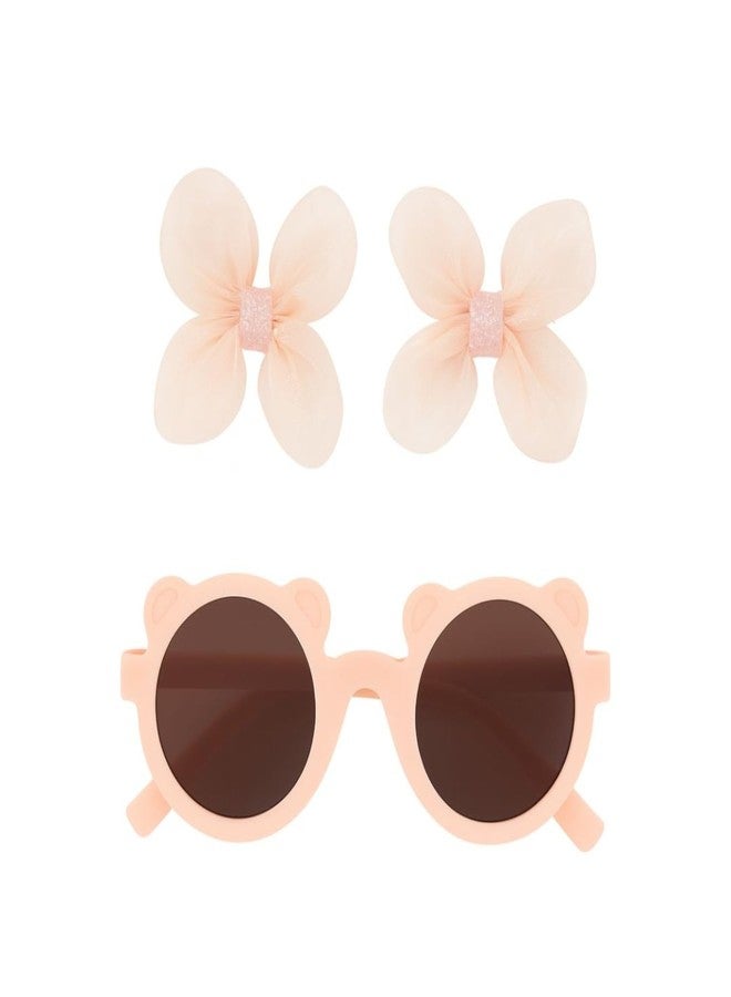 ANNACREATIONS Cute Hair Bow Clip with Sun Goggles Design for Kids - Fun Hair Accessory for Baby Boys & Baby Girls - Pack of 1 - Image 2