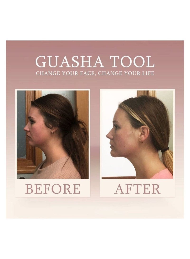 Gua Sha Stainless Steel Tool for Face, Massage Scraper for Facial Skin Care - Image 2