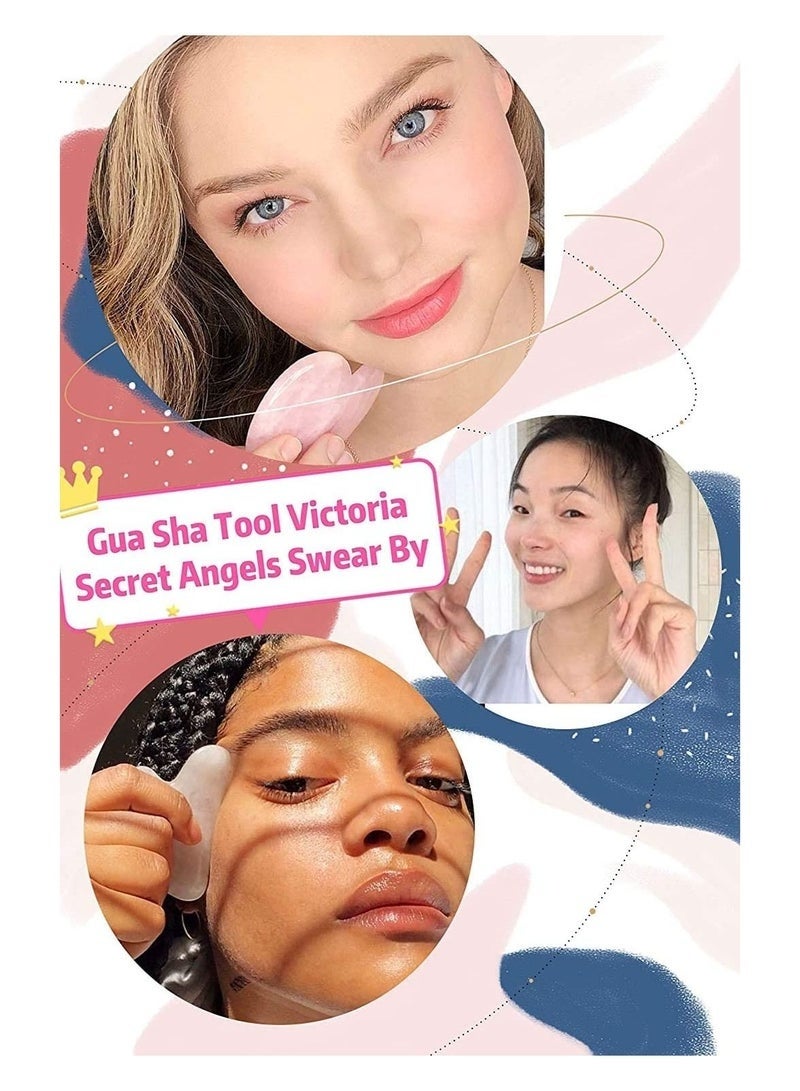 Gua Sha Stainless Steel Tool for Face, Massage Scraper for Facial Skin Care - Image 3