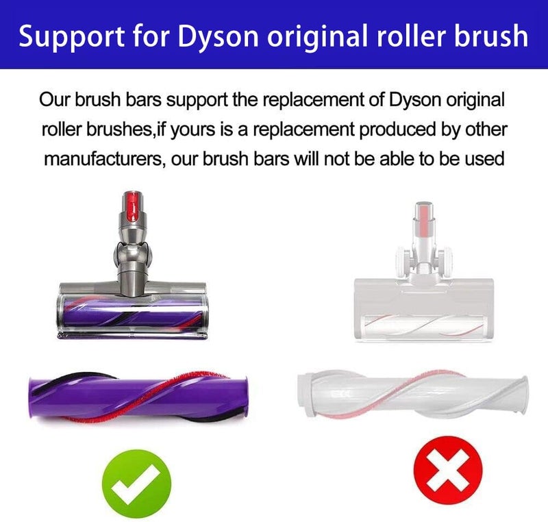 Odashen 4 Pcs Strips Replacment for Dyson V8,V10 Vacuum Cleaner Rolling Brush Strips, with 1 Screwdriver - Image 4