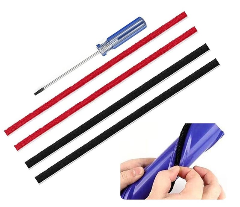 Odashen 4 Pcs Strips Replacment for Dyson V8,V10 Vacuum Cleaner Rolling Brush Strips, with 1 Screwdriver - Image 1