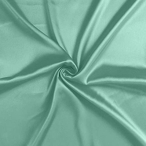 Oussum Satin Silk Pillowcase Pillow Case Covers with Envelop Closure for Hair and Skin Home Bed Decor Set of 2 Pillowcase Free 3 pcs scrunchies (Regular, Frosty Spruce) - Image 5