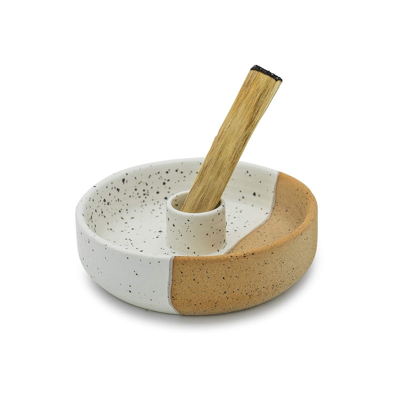 Bursera Terracotta Palo Santo Holder Tree Planted with Every Order Ceramic Palo Santo Burner Wood Stand Incense Stick Burning Tray