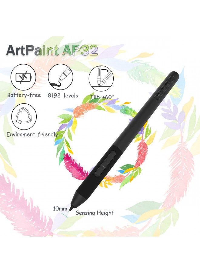 GAOMON Drawing Tablet GAOMON M106K PRO 10 x 6.25 inches Large Graphic Tablet, Digital Art Tablet Supports Tilt Function with 12 Shortcut Keys, Battery-Free Stylus, Work with Mac, Windows PC & Android - Image 1