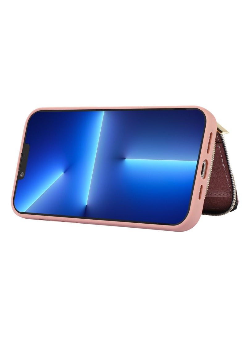 Suteni Back Cover Leather Card Slots Phone Case for iPhone - Image 3