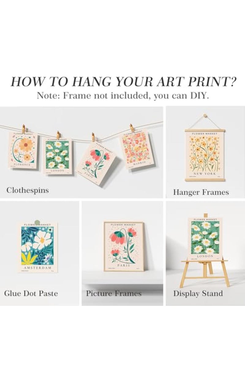 ARPEOTCY Flower Market Wall Art Prints Set - Image 5