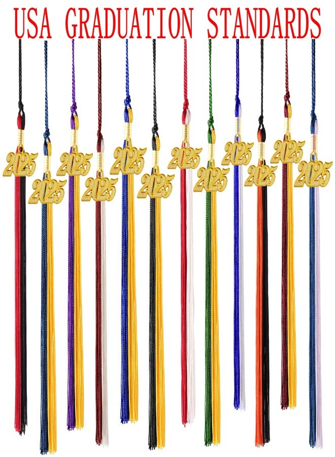 GRADFTY 2025 Tassel Graduation, Blue and White Tassel 2025 - Image 4