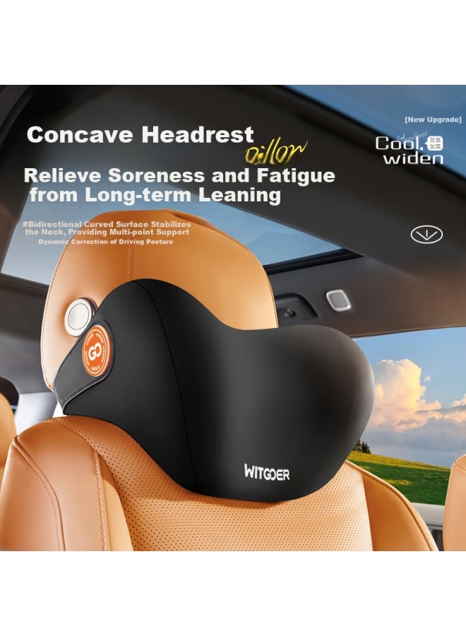 Witgoer Car Headrest Neck Pillow Memory Foam Neck Pillow For Tesla Maybach Driver's Seat - Image 2