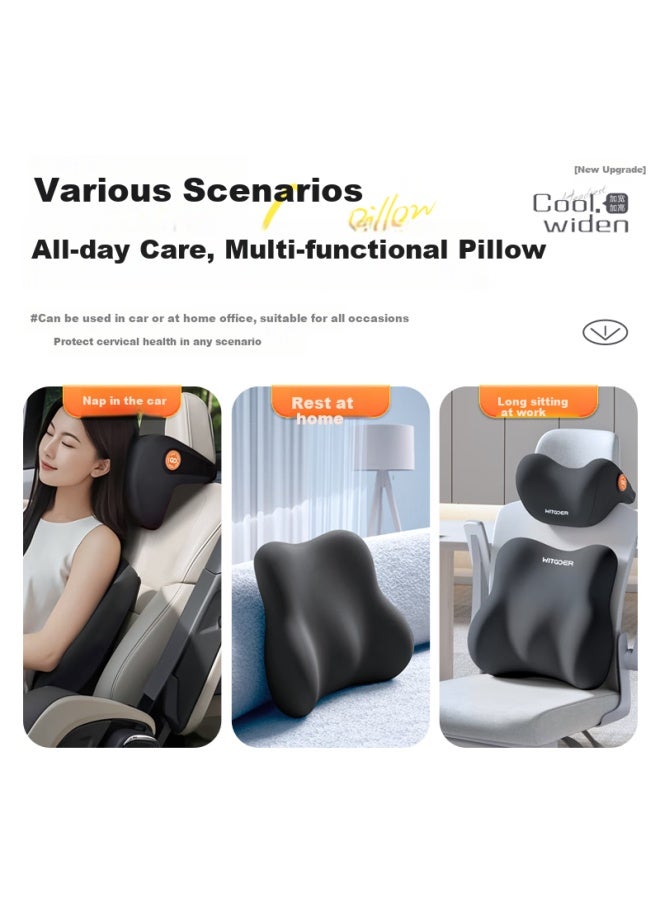 Witgoer Car Headrest Neck Pillow Memory Foam Neck Pillow For Tesla Maybach Driver's Seat - Image 4