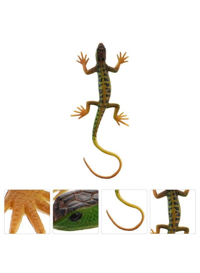 SUPER TOY Reptile Toy for Kids Realistic Gecko Lizard Figurine Rubber Animal Cold Blooded Lifelike Soft Prank Toys Educational Gift Boys Girls - Image 2
