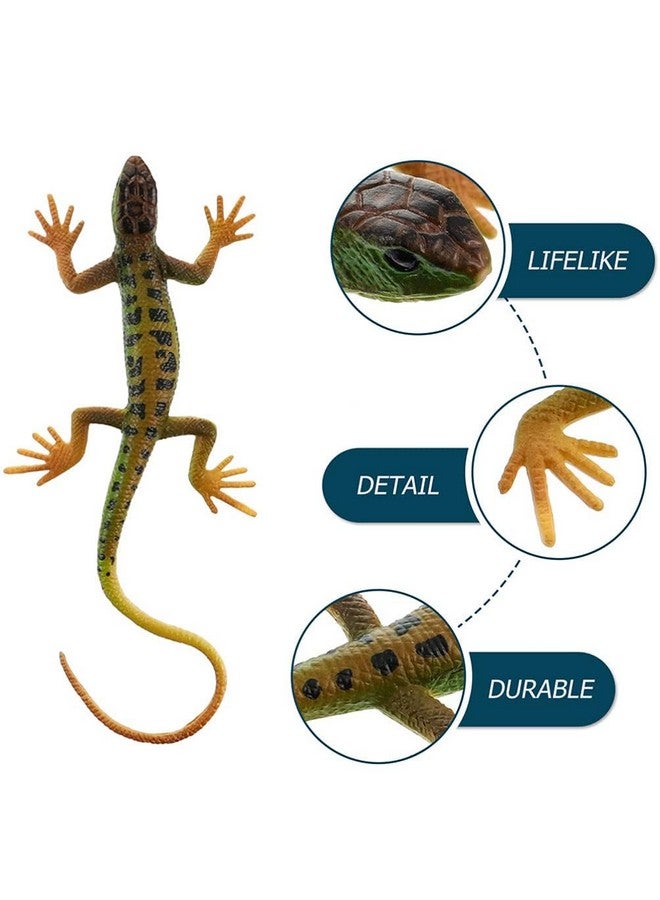 SUPER TOY Reptile Toy for Kids Realistic Gecko Lizard Figurine Rubber Animal Cold Blooded Lifelike Soft Prank Toys Educational Gift Boys Girls - Image 3