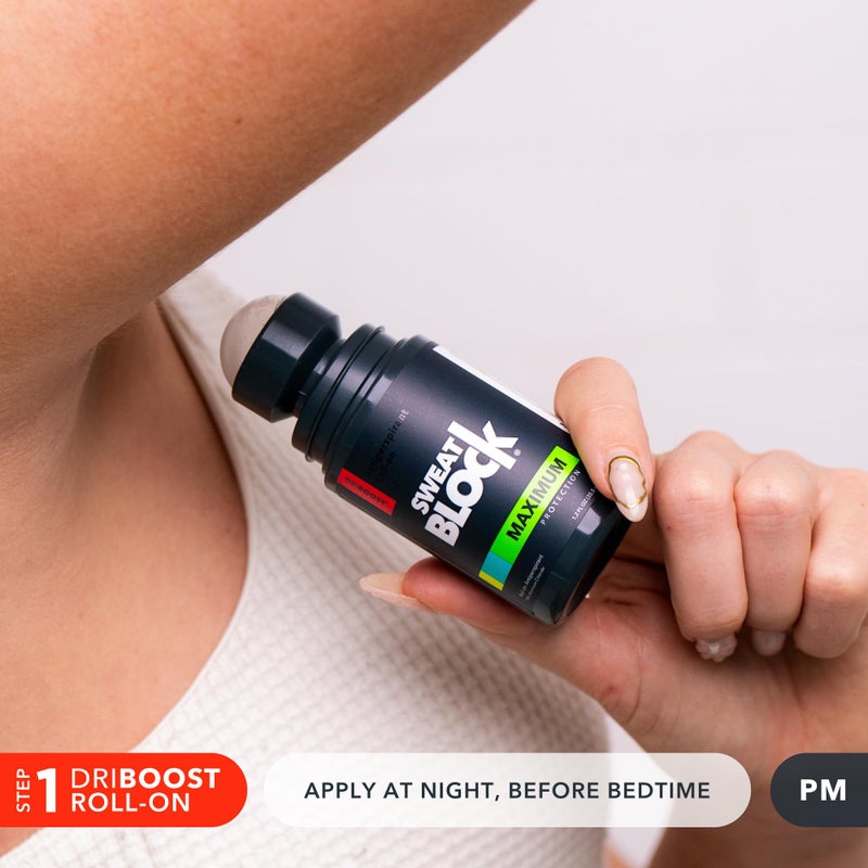 SweatBlock Clinical Strength Antiperspirant and Deodorant System for Men and Women Roll-On 1.2 fl oz for Sweat Control Plus 2.7 oz Stick for 48 Hour Odor Protection Hyperhidrosis Treatment Kit - Image 3