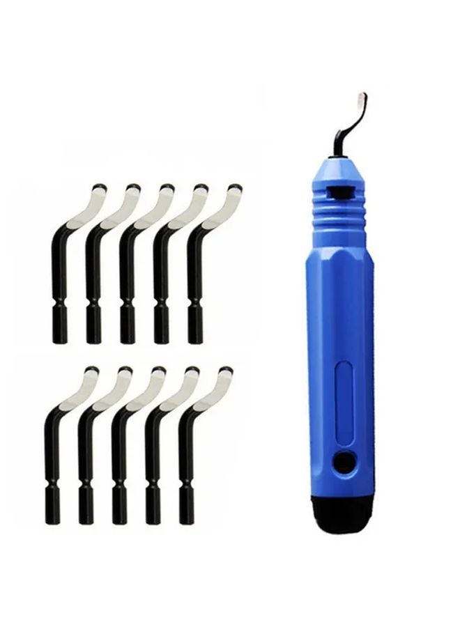 11pcs Set Hand Deburring Tool Metal Repair Trimmer Chamfering Scraper High Quality Steel - Image 1