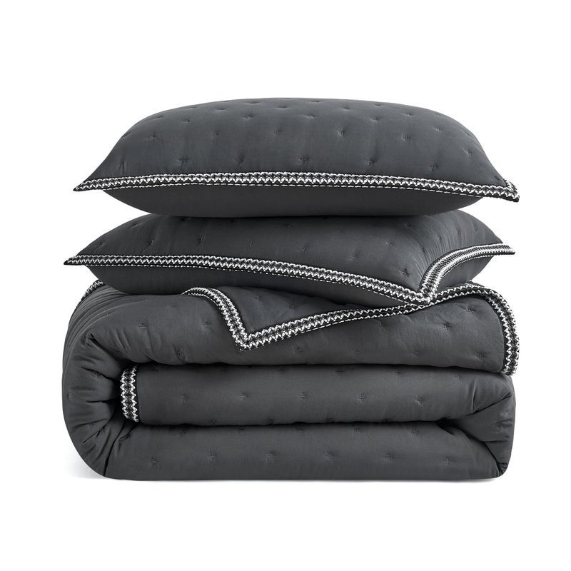 UGG Devon Braid Full/Queen Quilt Set â€“ Soft Lightweight 3-Piece Bedding with Quilt and Shams, Hypoallergenic & Breathable, Full/Queen, Birch - Image 1
