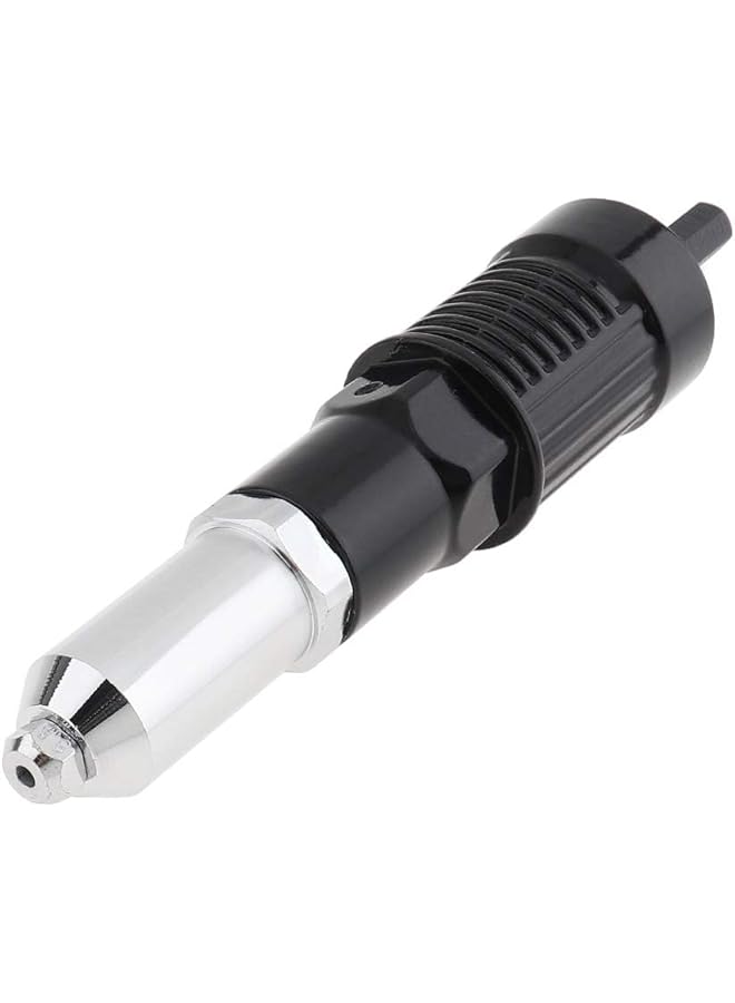 Excefore Electric Riveting Gun Adapter, Black Alloy Steel Rivet Adapter With Multiple Rivet Head Sizes (2.4/3.2/4.0/4.8Mm) And Handle Wrench, Compatible With Electric Drills For Efficient Riveting - Image 4