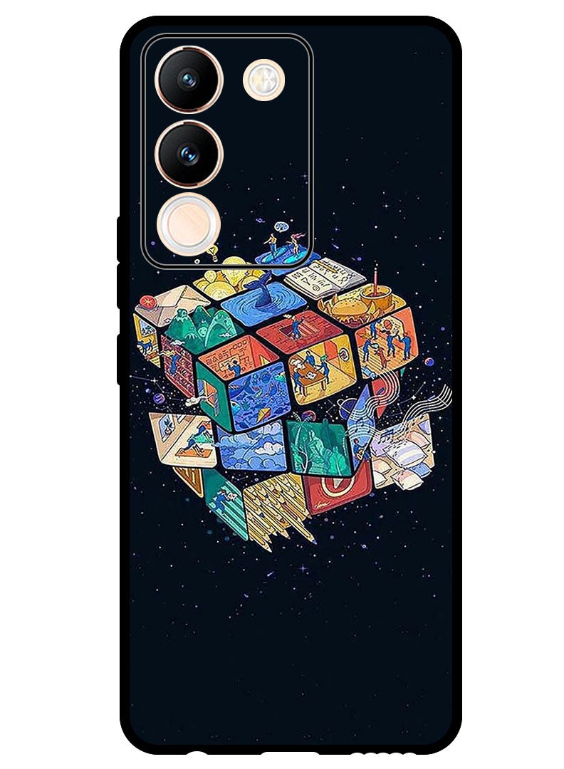 Theodor Protective Case Anti Scratch Shock Proof Bumper Cover For Vivo V29e Cube - Image 1