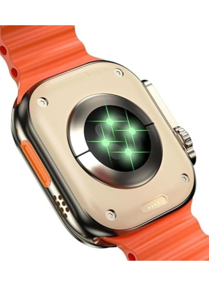 modio 4G Ultra SIM Smartwatch with 2.2" HD Display – 4GB RAM, 64GB Storage – Waterproof Fitness Tracker with Heart Rate Monitor, GPS, Bluetooth Calls, Notifications, Apps Access including YouTube & Facebook – Includes 3 Straps: Leather, Stainless Steel & Sport - Image 2